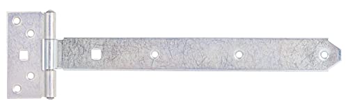 Alberts 310714 Penture anglaise | avec goupille rivetée | passivée | penture 292 x 34 mm | charnière 90 x 45 mm