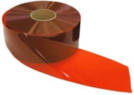 PVC Bulk Roll Vinyl - 6" Wide x 500', Aztec Orange / Red Tint for Welding