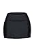 Women Pure Color Waistband Swim Skort Bikini Bottom,X-Large,Black,X-Large,Black