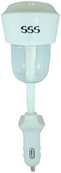 Car Aromatherapy Diffuser &amp; Cool Mist Car Humidifier with a Flexible Neck and USB Plug Ins All In One! Freshen &amp; Revitalize Your Driving Experience With A White Mini Portable Travel 12V DC Diffuser