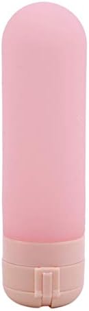 MOONQING 3Pcs Travel Bottles Set Leak Proof Containers Portable Storage Bottle for Shampoo, Sunblock and Toiletries,Pink