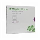 Mepilex Border Antimicrobial Soft Silicone Foam Dressing, 4 x 4 Inches, 5 ea Pack of 2