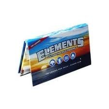 Elements SINGLE WIDE Rice Thin Cigarette Rolling Papers, 100/Pack, box of 25 packs, Sugar Gum