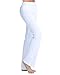 Zeronic Women’s Bootleg Yoga Pants Long Bootcut Workout Running Pants (XL) Whitethumb 1