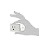 Leviton 15 Amp, 125-Volt AC 3-Wire Grounded Switch Tap with ON/OFF Button, 1470-W, White