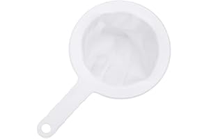 100/200/400 Mesh Kitchen Ultra-Fine Mesh Strainer Flour Mesh Filter Spoon for Soy Milk Coffee Milk Yogurt Juice Kefir Honey W