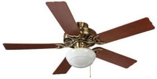 Leighton Antique Brass Hunter Fan 21720 Lifetime Warranty Factory Renewed Ceiling Fans Amazon Canada
