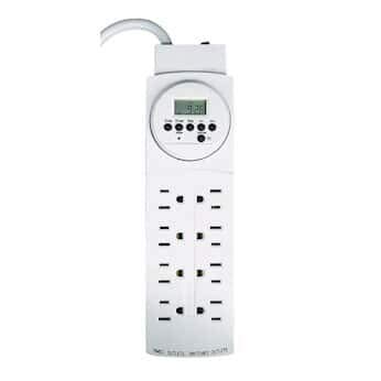 Cole-Parmer Time-Controlled Outlet Strip, electronically-Controlled; 24hr/7wk