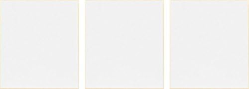 Japan Art Shikishi Board Set of Three 9.5 x 10.75" Gold Bordered for Japanese Art or Calligraphy (Pack of 3)