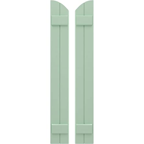 7"W x 52"H Americraft Two Board (2 Batten) Exterior Real Wood Joined Board-n-Ba…