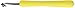 Boye 332680000LM Yellow Ergonomic Metal Crochet Hook, US Size L, 6