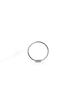 Silver-Tone Nose Ring Hoop Choose Your Size 1/4