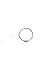 Silver-Tone Nose Ring Hoop Choose Your Size 1/4