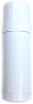 6 ct. Deodorant Twist-up Empty Containers (Natural) - for lotion bar, heel balm etc. (2 oz.) - Empty Deodorant Tubes (White)