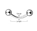 BodyJ4You 120PC Body Piercing Jewelry Aftercare Dead Sea Salt 14G 16G Belly Ring Tongue Nose Tragus Lip Eyebrow Steel