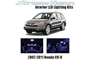 XtremeVision Interior LED for Honda CR-V 2007-2011 (8 Pieces) Blue Interior LED Kit + Installation Tool