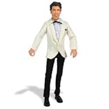 Elvis Presley Talking Action Figure: Elvis Dressed in White Suit Coat and Black Pants