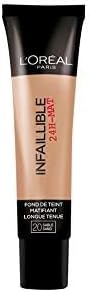 L'Oréal Infallible 24H Matte Foundation 20 Sand – Matte Finish, Full Coverage view 5