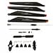 Updated Main Blade set A B 9053-04+Quick Wear Parts(balance bar/connect buckle/main blade grip set/bottom fan clip/inner shaft/tail blade for The Double House 9053 Gyro Helicopter