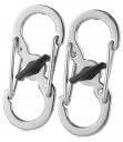 Nite Ize Microlock Steel S-Biner - Silver (2PCS)