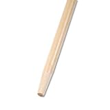 Proline Brush Tapered End Broom Handle, Lacquered Hardwood, 1-1/8 Dia. x 60 Long