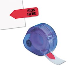 Redi-Tag 81024 Arrow Message Page Flags in Dispenser "Sign Here" Red 120 Flags/ Dispenser