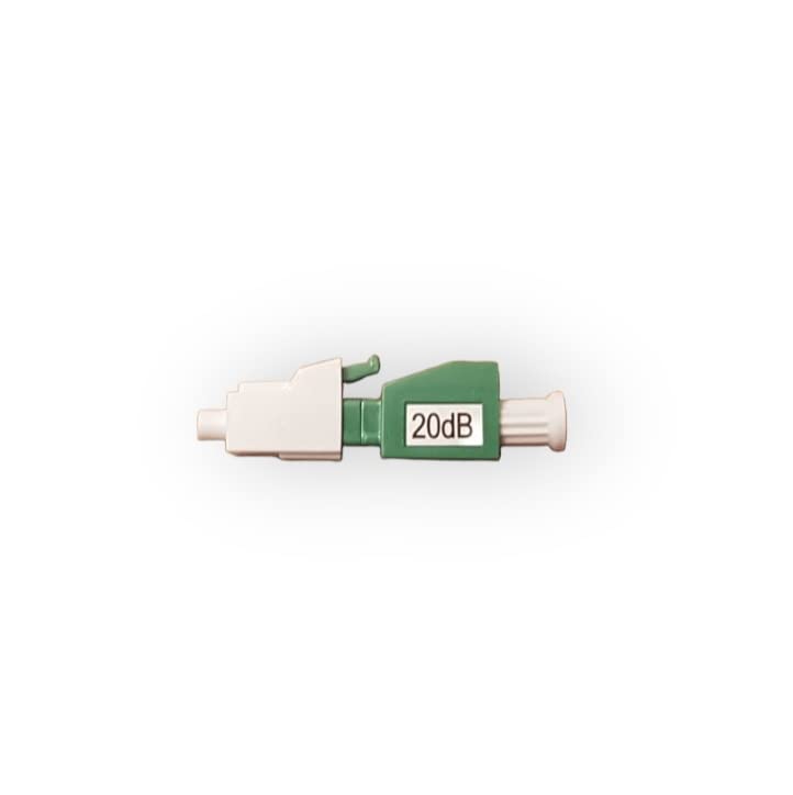 CHB Fibre Optic Attenuators 1dB 5dB 10dB 20dB Fixed Value SC LC APC UPC Male to Male/Female Single Mode 1310nm 1550nm Fiber Connector Attenuation (20dB LC/APC Male to Female)