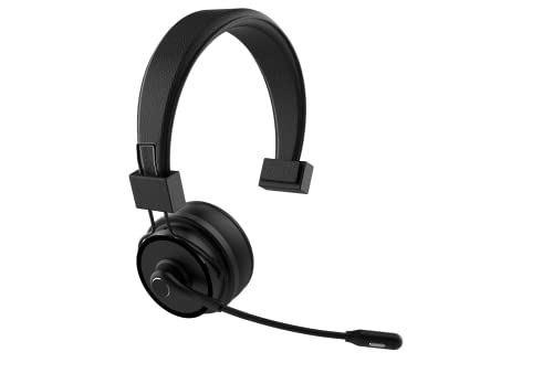 Blue Tiger Elite Ultra 2.0 Wireless Bluetooth Headset – One-Ear Piece Trucker Professional Headset - Bluetooth 5.2 with Microphone – 60 Hours Talk Time, 1200 Hours Standby