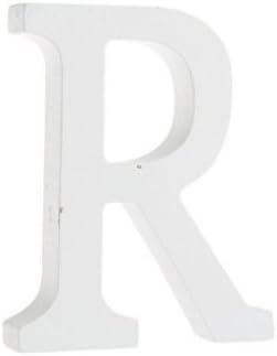 Landsell 8CM Wood English alphabet white letter ornaments home wedding decorations R