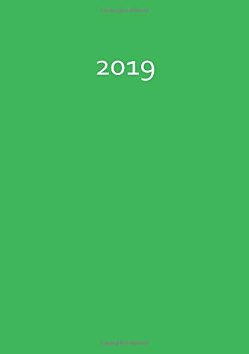 MY BIG FAT CALENDAR 2019 (GB & US) - grasshopper (green) - 1 day per page, DIN A4