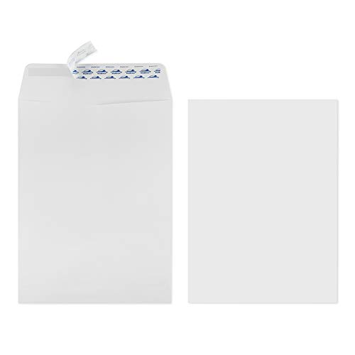 ValBox 9x12 Self Seal Catalog Envelopes 250 Packs White Envelopes with