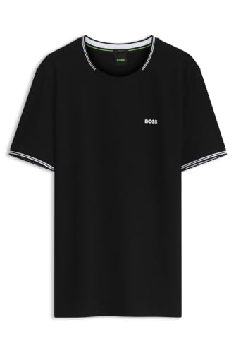 BOSS T-Shirt Aus Baumwoll-pique Black