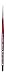 da Vinci Watercolor Series 1280 Size 3/0 - CosmoTop Spin Medium Needle-Sharp Liner - Professional Quality Multi-Diameter Synthetic Fibers - Holds More Water Than Any Other Synthetic