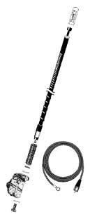 Firestik FG3648-W 3 ft. No Ground Ant Kit with Mirror Mt Black