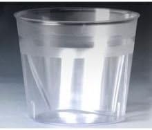 Royal Plasticware Elite Barware Clear Ying Yang Bomb Shot Cup, 3 and 1 Ounce Chamber - 10 per pack -- 6 packs per case.
