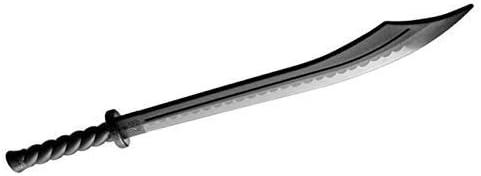 Martial Arts Black Polypropylene Plastic Kung Fu Broadsword Training sword - 33"