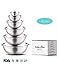 Stainless Steel Mixing Bowls - Mixing Bowl Set of 6 - Nesting Bowls - Prep Bowls - Salad bowls - Bowl Kitchen - Mixing Bowls Stainless Steel - Kitchen Bowls - Nesting Mixing Bowls primary