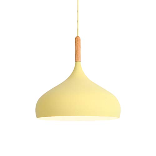 Photo 1 of ***SAME ITEM****Nordic Modern Ceiling Light Fixture, CraftThink Macaron Pendant Light Teardrop Drop Simple light Hanging Lighting Fixtures Chandelier for Restaurant bar Coffee Dining Room (Color-Yellow)-12 inch Width
