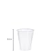 Dart Y7 7 oz Trans Ribbed Wall PS Cup (Case of 2500)