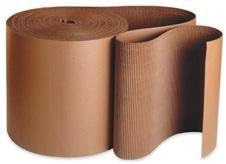 250' x 12" FastPack Packaging Brand Singleface Corrugated B Flute Cardboard Roll