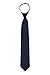 Jacob Alexander Men's Pretied Solid Color Zipper Tie - Navy
