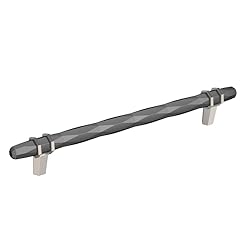 Amerock | Cabinet Pull | Black Chrome/Satin Nickel