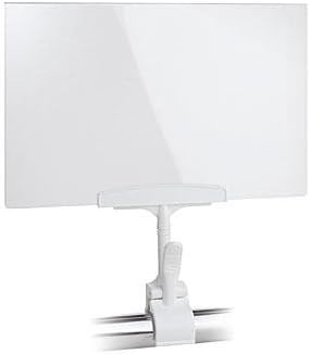 New retails Double sided Acrylic Sign Holder with clamps 11"H x 7"W