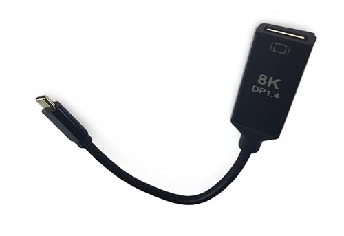 ✦ CIZMI 8K USB-C Male to DisplayPort Female Adapter | 8K@60Hz | USB-C To DP 1.4 | 32.4Gbps | Audio + Video | For Mobile, PC, Monitors, Projectors And More| 0.18m