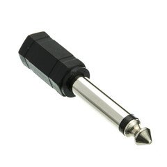 Dealsjungle 1/4 inch Mono Male Phono to 3.5mm Mono Female Adapter