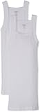 2(x)ist Essential Cotton 2 Pack Square Cut Tank, White, Medium