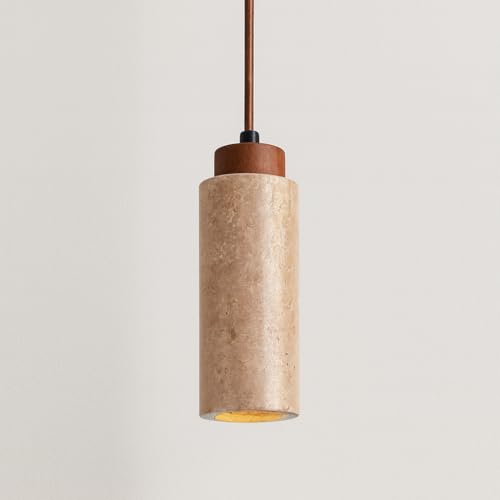 Lámparas colgantes de estilo wabi-sabi Japonesas,Regulable luz colgante de estilo retro con E26,Altura ajustable de 180cm,Iluminación colgante para islas de cocina,dormitorios y comedores (G)