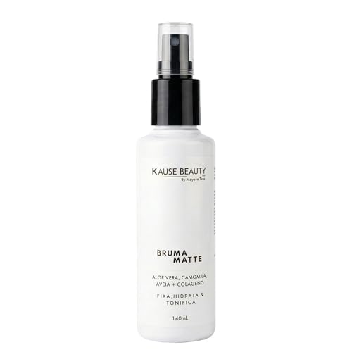 Bruma Fixadora Matte Facial – Controle da Oleosidade, Efeito Matte Natural e Fixação da Maquiagem, 140ml .KAUSE BE