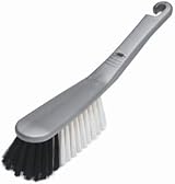 Addis Hand Brush with Stiff Bristles and Sturdy Handle metallic silver view 3