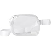 Fabletics The Belt Bag, Quick Dry, Zip Pockets, Clear, OS